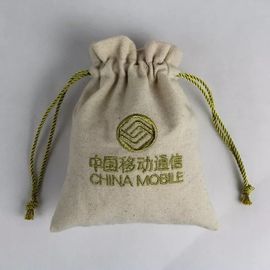 China Saco de cordão amigável da lona do algodão de Eco para a impressão de tela de seda de compra fornecedor