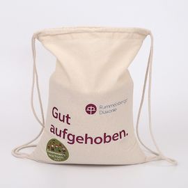 China Os sacos de cordão vazios do algodão/personalizaram sacos pequenos da tela com cordão fornecedor