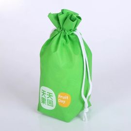 China Saco de cordão verde do verão, sacos de pouco peso do presente do cordão de pano fornecedor