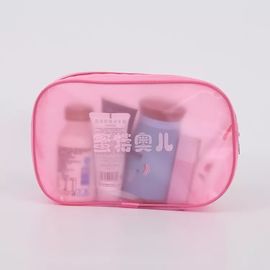 China Saco de plástico cor-de-rosa do PVC da composição com fita e superfície mágicas da costura do ofício da corda fornecedor