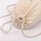Os sacos de cordão vazios do algodão/personalizaram sacos pequenos da tela com cordão fornecedor