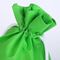 Saco de cordão verde do verão, sacos de pouco peso do presente do cordão de pano fornecedor