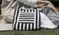 Sacolas do algodão do cruzamento de zebra/sacos de mantimento duráveis da lona da forma fornecedor