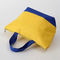 Sacola amarela amigável da lona de Eco/grandes sacos de compras de grande resistência da lona fornecedor